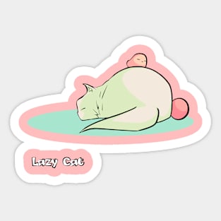 Lazy Cat Tranquility Sticker